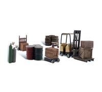 Woodland Scala H0 Carrello Elevatore a Forche + Carico