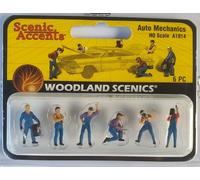Woodland Scenics A1914 Meccanico Auto Riparazione Auto Workshop Personaggi H0 HO 1:87 Auto Mechanics