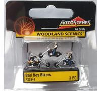 Woodland Scenics AS5344 Rocker Outlaws Motorcyclist Chopper Figure Track N 1:160 Bad Boy Bikers