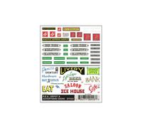 Woodland Scenics Dry Transfer Decals Depot, R.E.A., and Advertising Signs