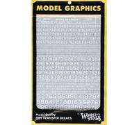 Woodland Scenics Gothic 45-Degree USA Numbers, White