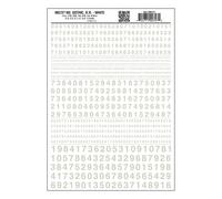 Woodland Scenics Gothic Numbers, White WOOMG727