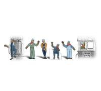 Woodland Scenics HO Scale Scenic Accents Figures/People Set Engineers (6)