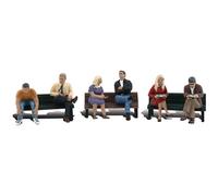 Woodland Scenics HO Scale Scenic Accents Figures Set People on Benches (6)