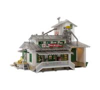 Woodland Scenics Landmark Structures Built & Ready H&H Feed Mill, HO Scale