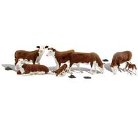 Woodland Scenics N Hereford Cows WOOA2144