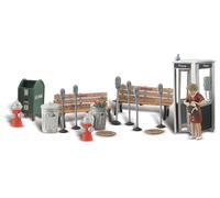 Woodland Scenics Scala 0/ O " Molti Strassengegenstände " Bello Dipinto A2766