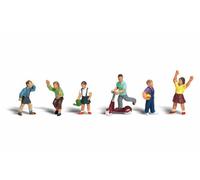 Woodland Scenics Scala H0 / HO "Bambini Che Giocano" Dipinti Con Cura A1891