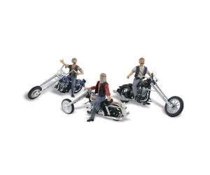 Woodland Scenics Scala H0 / HO "Biker Treff" Con Figure AS5554