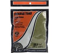 Woodland Scenics TTURF-T63 Tappeto erboso da 45,7 a 65,2 cm cubici Grossolano, Verde Chiaro-Grosso, By The Yard