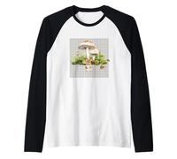 Woodland - Topolino da porta con fungo acquerellato, da donna Maglia con Maniche Raglan