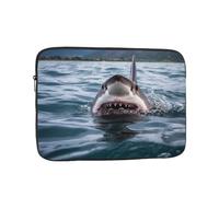 woodlogic Custodia per laptop con squalo nel lago, borsa il trasporto del computer, protettiva notebook da 17 p