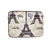 woodlogic Custodia per laptop da 12 pollici con tour della Torre Eiffel di Parigi (Francia).