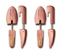 Woodlore Men’s Cedar Wood Shoe Trees (2 Pairs) Adjustable, Aromatic, USA Made