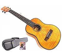 Woodnote Okumen speciale da 66 cm con ukulele tenore in mogano fiammato tigre/borsa imbottita extra e accordatore in acero