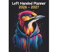 Woodpecker Left Handed Planner: 2 Year Weekly Sunday to Saturday Calendar | Gift For People Who Love Avian Animals, Bird Lovers | For Back To School, Office, Work | 8.5 x 11 Inches | v1