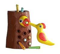 Woodpecker Toy, 10x8x6cm Catch Toy with Colorful Build, Strong Educational Supply, Magnetic Classroom Accessory with Interactive Design, Animal Learning Set for Boys Girls