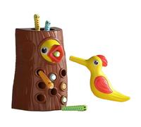 Woodpecker Toys for Kids, Magnetic Learning Game - Giocattolo per le abilità motorie per bambini, per ragazze, aule, scuola, viaggi, vacanze