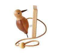 Woodpecker-Türbeldel, Carpenteria Türklopfer-Specht A Forma Di Battipenna | Antichi Battenti Porta, Splendidamente Creativo E Ingresso Principale, Campana Legno Fatto A Mano Per