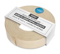 WoodPress® 22 mm bordo termoadesivo in vero legno di acero - Rotolo da 7,5 m - Nastro per impiallacciatura in legno pre-incollato per una facile applicazione fai-da-te