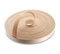 WoodPress 22mm di Vero Faggio Cotto a Vapore Preincollato Nastro per Bordatura dell'Impiallacciatura - 50m Rotolo per il Commercio Qualità Superiore - Ferro su legno per Facile Applicazione Fai-da-Te