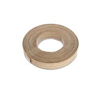 WoodPress Bordi termoadesivi 15 mm in vera quercia rossa - Rotolo da 7,5 m - Nastro per impiallacciatura in legno pre-incollato per una facile applicazione fai-da-te