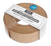 WoodPress® Bordo da stiro in vero legno di ciliegio da 30 mm - rotolo da 7,5 m - nastro preincollato per una facile applicazione fai da te - coprirà il bordo di un pannello MDF standard