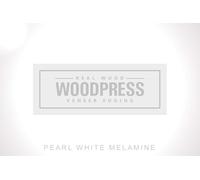 WoodPress® Bordo in melamina bianca perlata da 40 mm, nastro adesivo pre-incollato, rotolo da 7,5 m, termoadesivo per una facile applicazione fai da te, coprirà il bordo di un pannello in MDF standard