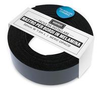 WoodPress® Bordo in melamina nero opaco da 30 mm, nastro pre-incollato, rotolo da 7,5 m, termoadesivo per una facile applicazione fai da te - coprirà il bordo di un pannello MDF standard