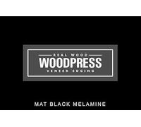 WoodPress® Bordo in melamina nero opaco da 40 mm, nastro pre-incollato, rotolo da 7,5 m, termoadesivo per una facile applicazione fai da te - coprirà il bordo di un pannello MDF standard