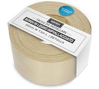 WoodPress® Bordo in vero betulla da 50 mm - Rotolo da 7,5 m - Nastro in legno preincollato per una facile applicazione fai da te - coprirà il bordo di un pannello MDF standard