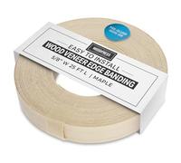 WoodPress® Bordo in vero legno d'acero da 15 mm, rotolo da 7,5 m, nastro impiallacciato pre-incollato per una facile applicazione fai da te, coprirà il bordo di un pannello standard in MDF