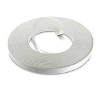WoodPress® - Nastro adesivo pre-incollato in melammina bianca opaca, 15 mm, rotolo da 50 m, applicazione su legno