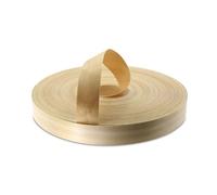 WoodPress® Nastro per bordatura impiallacciato in vero legno di betulla, 30 mm, rotolo da 50 m, applicazione termoadesiva su legno