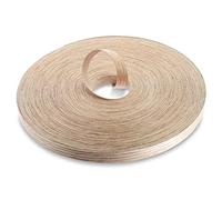 WoodPress® Nastro per bordatura pre-incollato in legno di quercia rossa da 15 mm - rotolo commerciale da 50 m - applicazione in legno di ferro