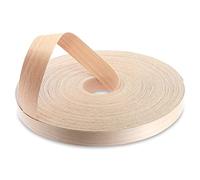 WoodPress® Nastro per bordi in vero faggio, 40 mm, 50 m, striscia per bordi pre-incollata per applicazione fai da te, nastro per bordi in legno per scrivania, armadio, porta, bordatura per restauro di