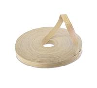 WoodPress® Nastro per bordi in vero legno di quercia, 19 mm, 50 m, striscia per bordi pre-incollata per applicazione fai da te, per scrivania, armadio, porta, bordatura per restauri di mobili