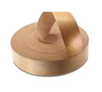 WoodPress® Nastro per bordi pre-incollato per impiallacciatura in vero legno di ciliegio da 50 mm - Rotolo da 50 m - Applicazione termoadesiva su legno