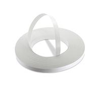 WoodPress® Nastro per bordi preincollati in melamina bianca perlata da 15 mm - Rotolo commerciale da 50 m - Applicazione in legno termosaldata