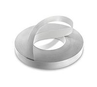 WoodPress® Nastro per bordi preincollati in melamina grigia perlata da 30 mm - Rotolo commerciale da 50 m - Applicazione in legno termosaldata