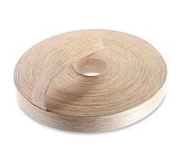 WoodPress® Nastro pre-incollato per bordatura in legno di quercia rossa, 30 mm, rotolo commerciale da 50 m, applicazione in legno di quercia rossa
