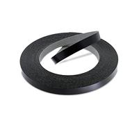 WoodPress® Nastro preincollato in melamina nera opaca da 19 mm - Rotolo commerciale da 50 m - Applicazione in legno termoadesiva