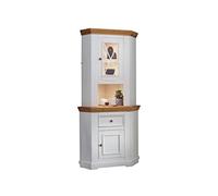 Woodroom Buffet in pino massiccio bianco credenza angolare (L x P x A) 104 x 214 x 69 cm