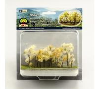 Woods Edge Trees Beige Green 2'' to 2.5'' N-scale 15/pk