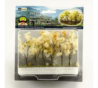 Woods Edge Trees Beige Green 3'' to 3.5'' HO-scale 9/pk