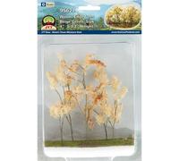 Woods Edge Trees Beige Green 4'' to 5.5'' O-scale 5/pk