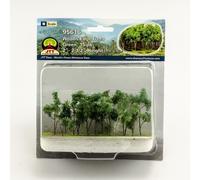 Woods Edge Trees Green 2'' to 2.5'' N-scale 15/pk