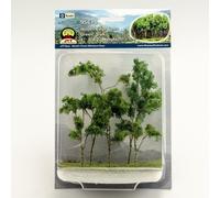 Woods Edge Trees Green 4'' to 5.5'' O-scale 5/pk