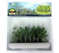 Woods Edge Trees Pastel Green 2'' to 2.5'' N-scale 20/pk