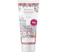 Woods of Windsor Hand Cream, Crema mani nutriente alla rosa per uomo e donna, Crema mani idratante con vitamina E e burro di karité, Profumo di vera rosa 75 ml